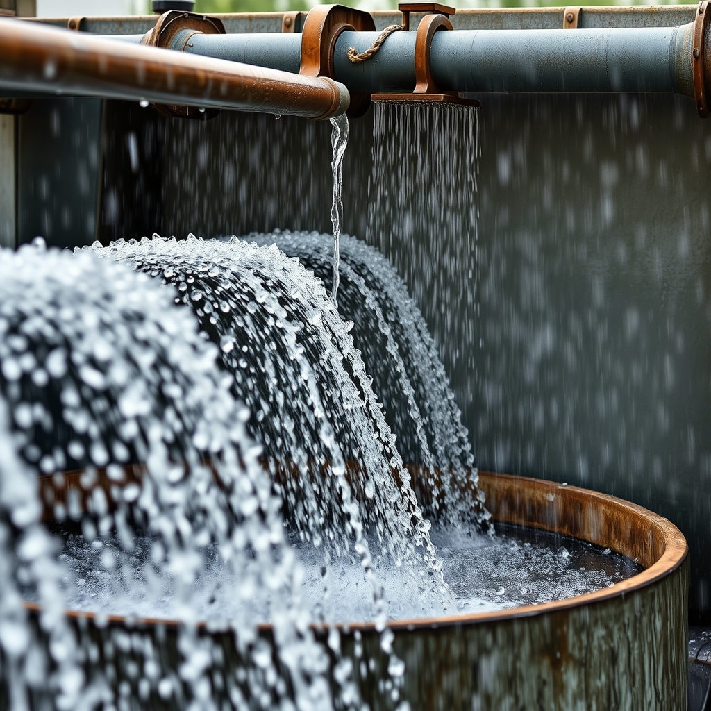 Récupération d'eau de pluie (illustration)